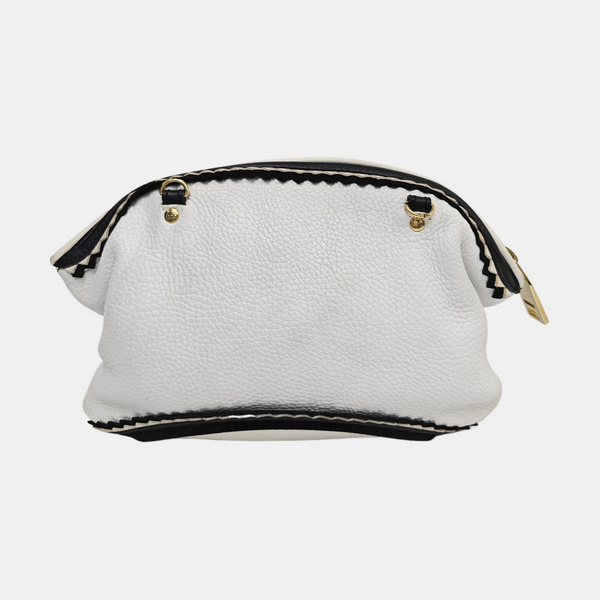 Calfskin Shoulder Bag White