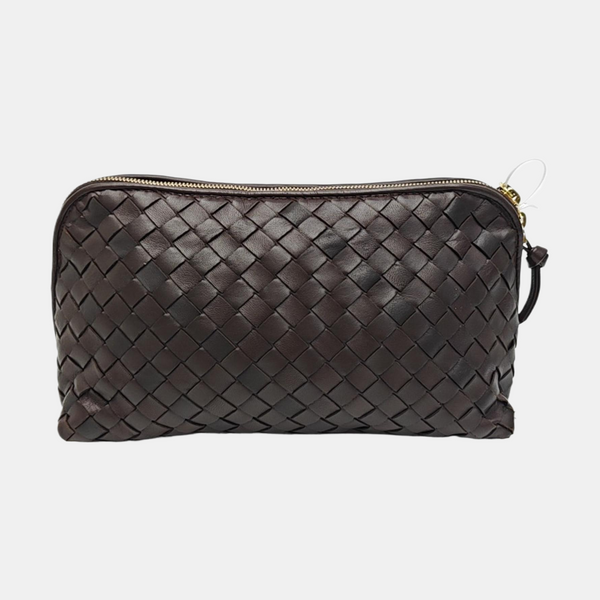 Lambskin Clutch Brown