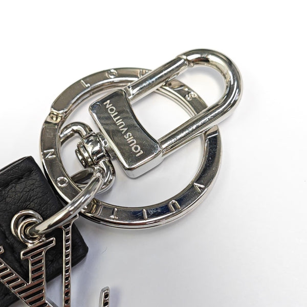 Leather Bag Charm Black