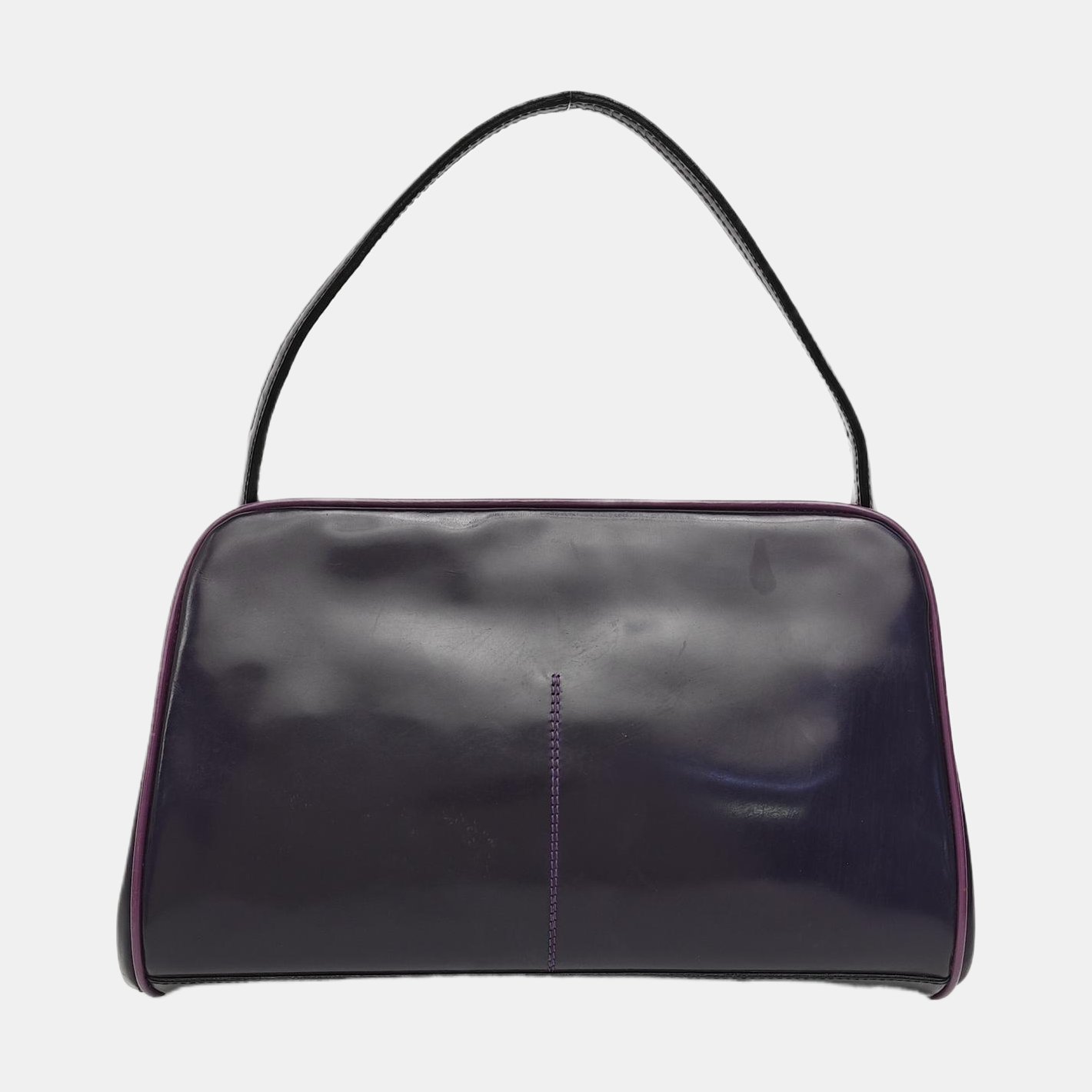 Calfskin Top Handle Bag Purple