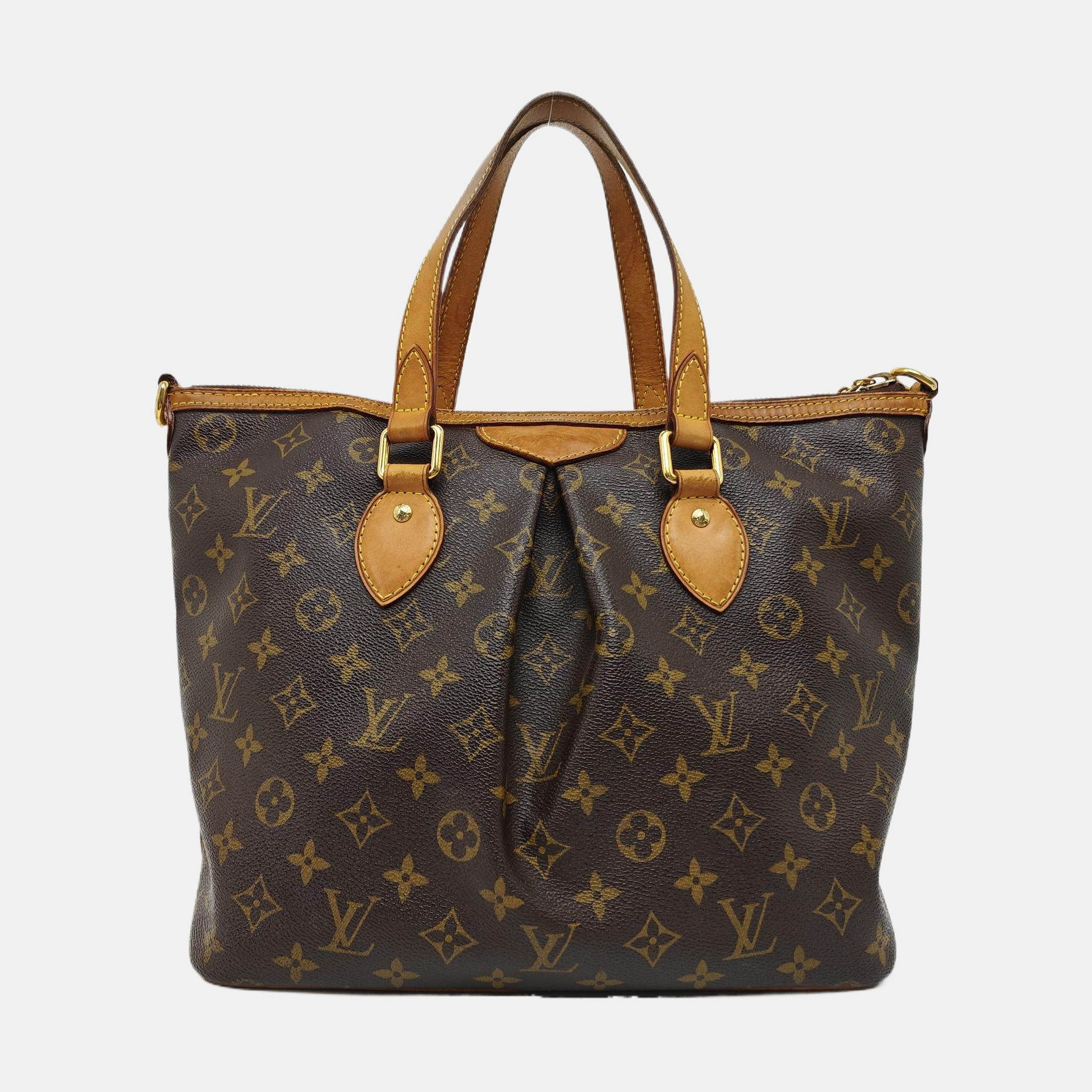 PALERMO PM Monogram Coated Canvas Brown