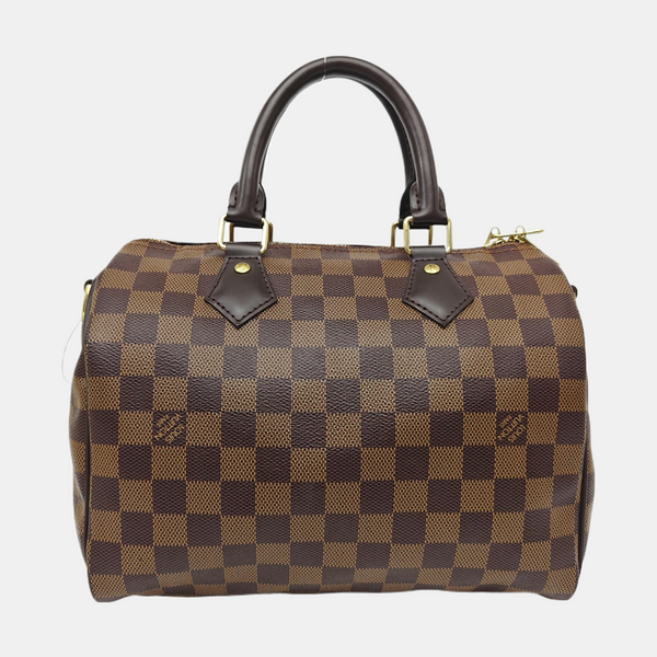 SPEEDY 25 Damier Ebene Coated Canvas Brown