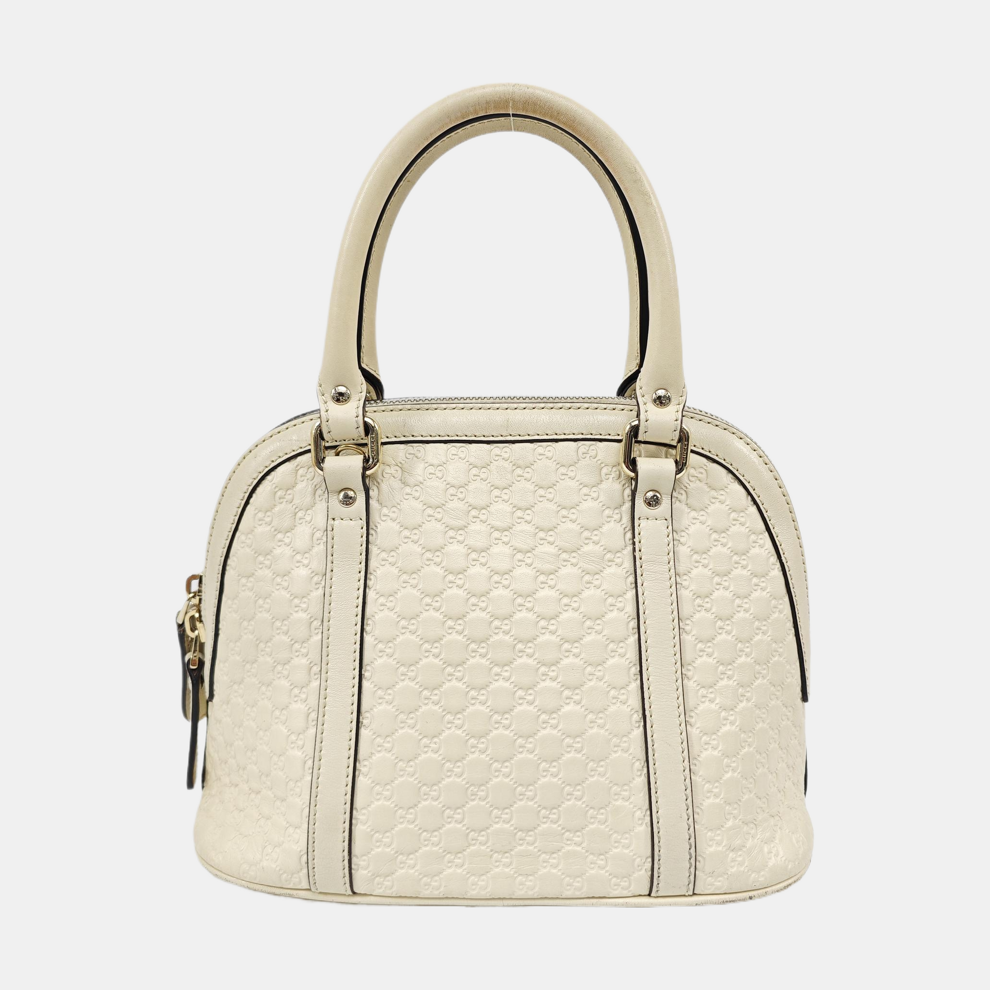 Microguccissima Monogram Calfskin Beige
