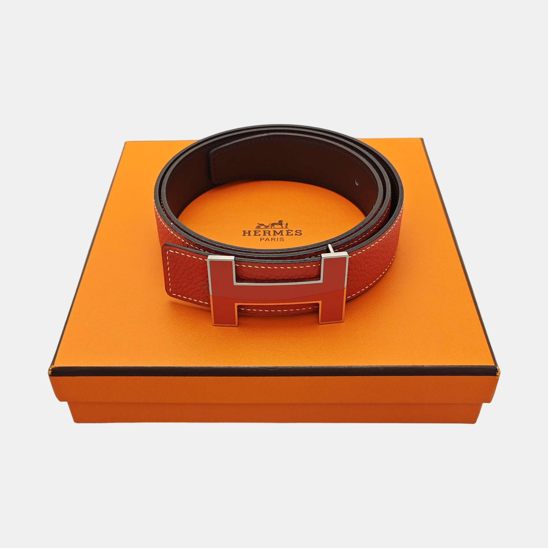 Leather Belt Red