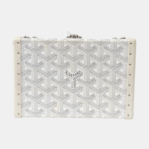 Coated Canvas Shoulder Bag White