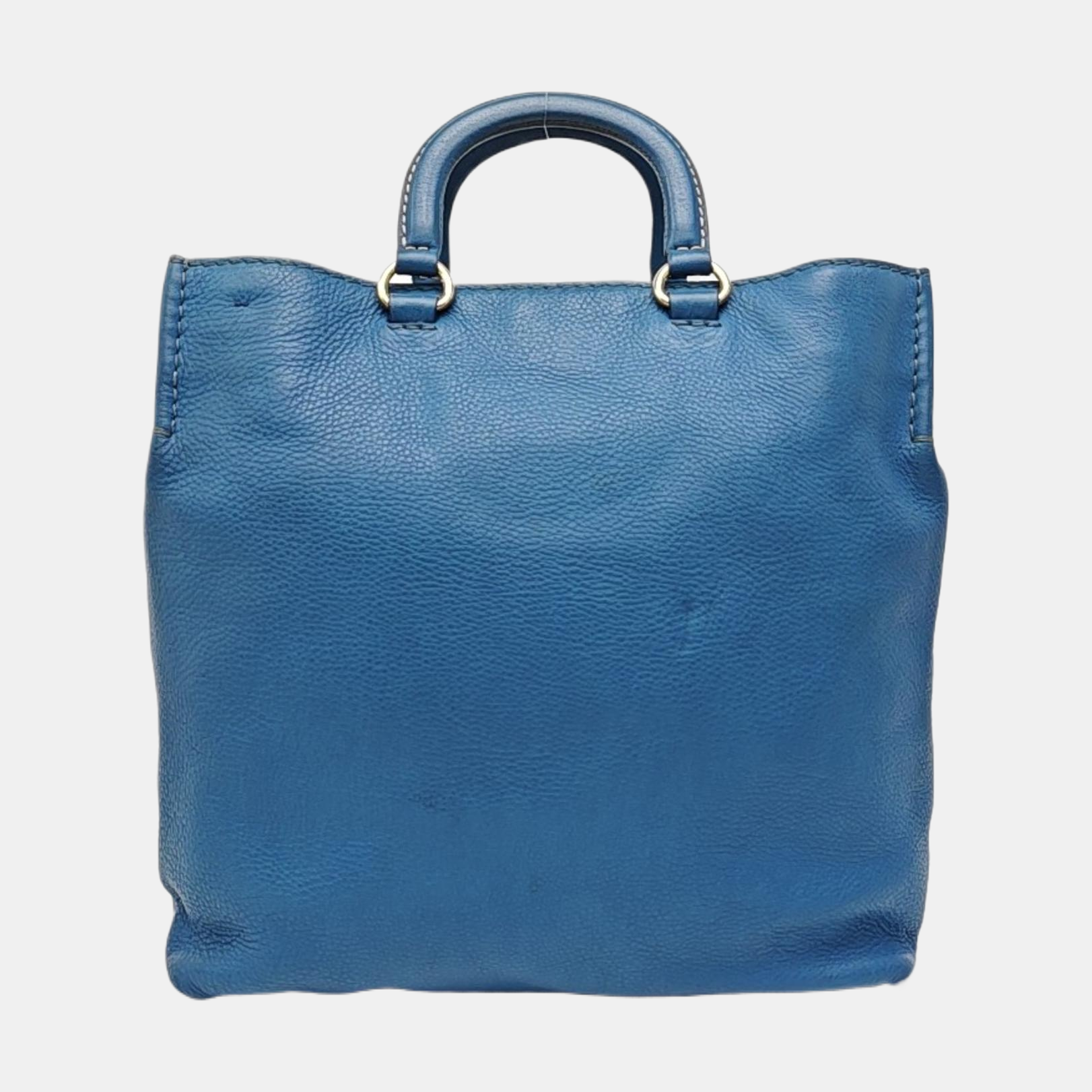 Calfskin Tote Bag Blue