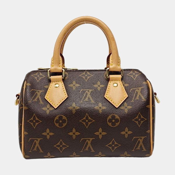 SPEEDY 20 Monogram Coated Canvas Brown