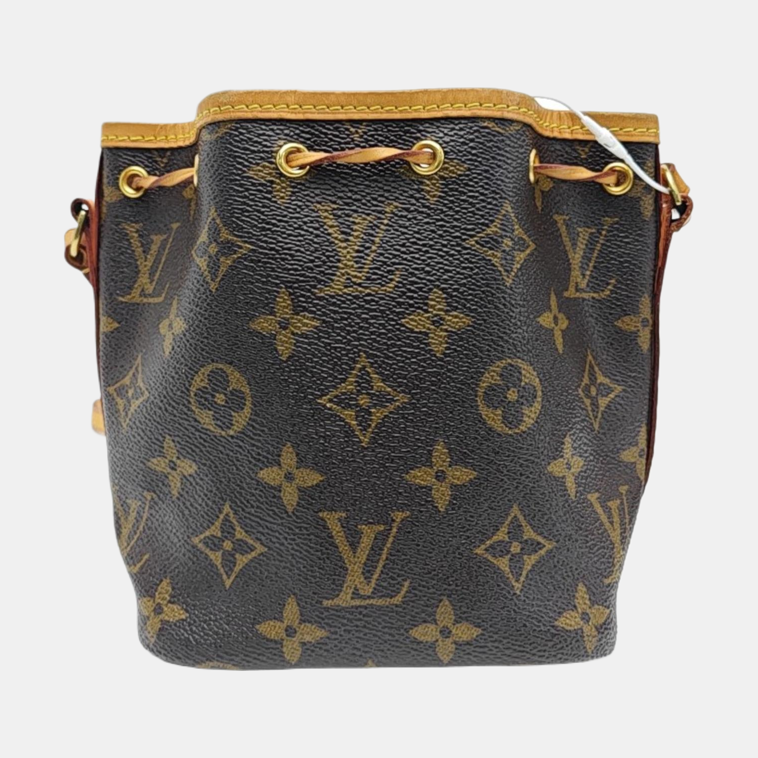 NÉONOÉ Nano Monogram Coated Canvas Brown