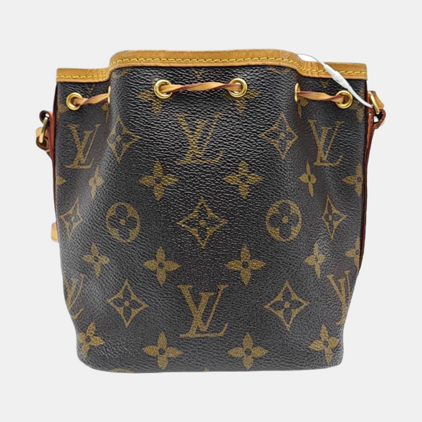 NÉONOÉ Nano Monogram Coated Canvas Brown