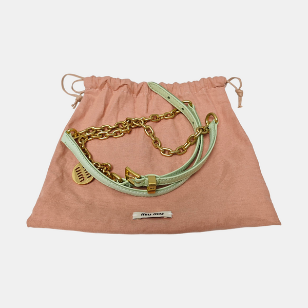 Leather Belt Green