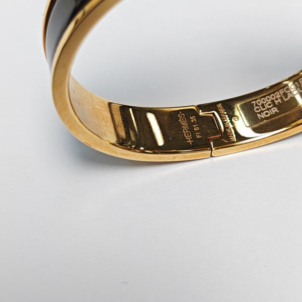 Clic H Metal Gold Bangle