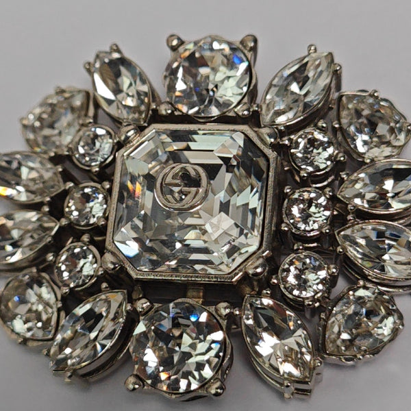 Synthetic Crystal Hair Clip Clear