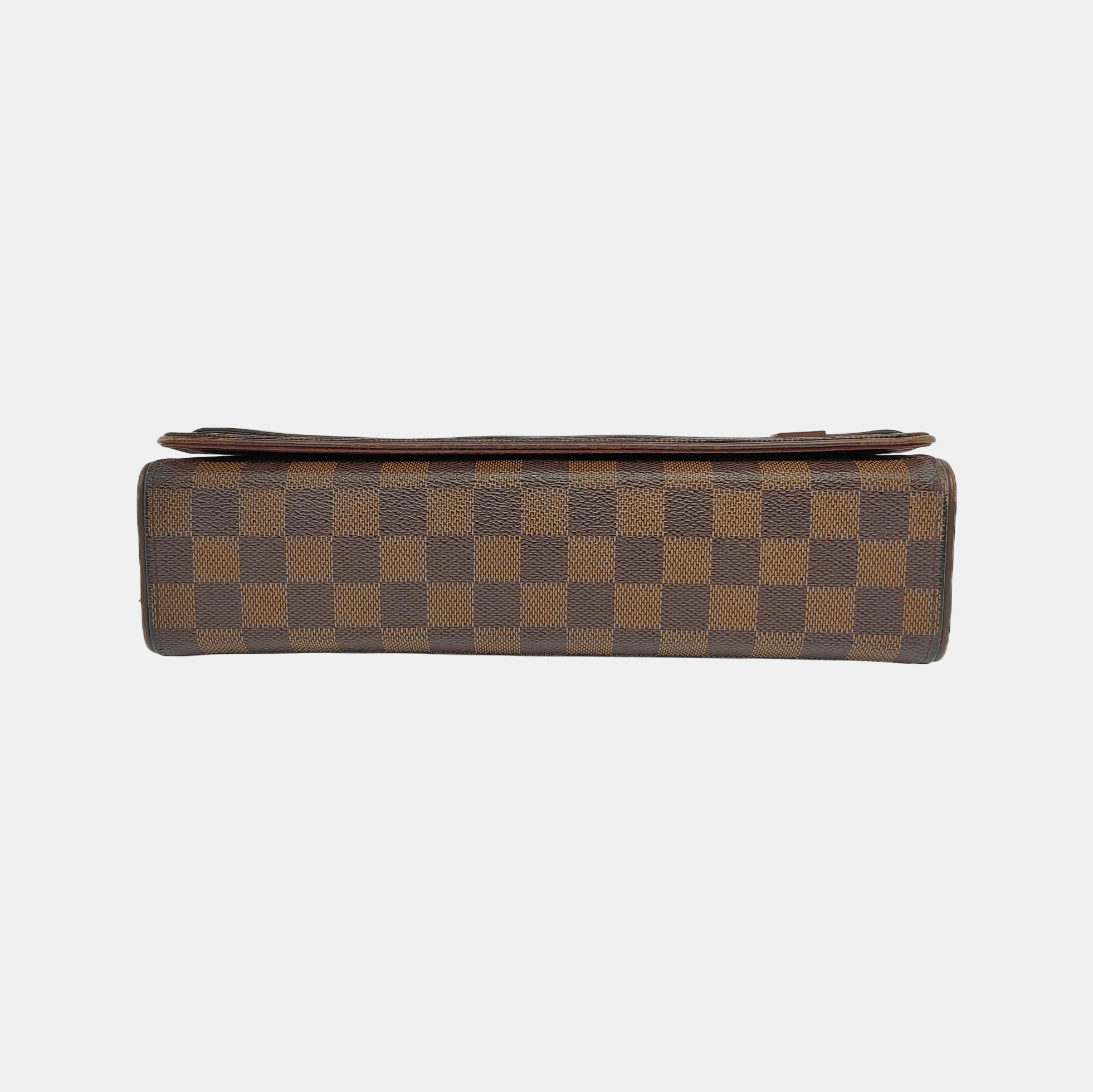 TRIBECA Damier Ebene Coated Canvas Brown