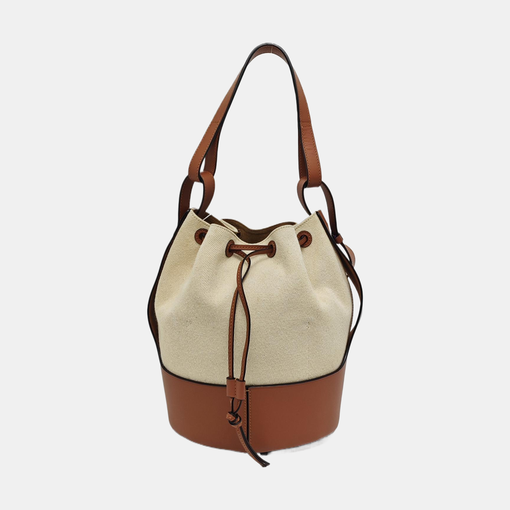 Authenticated pre-owned  Balloon Canvas Brown - Shoulder Bag at Looply