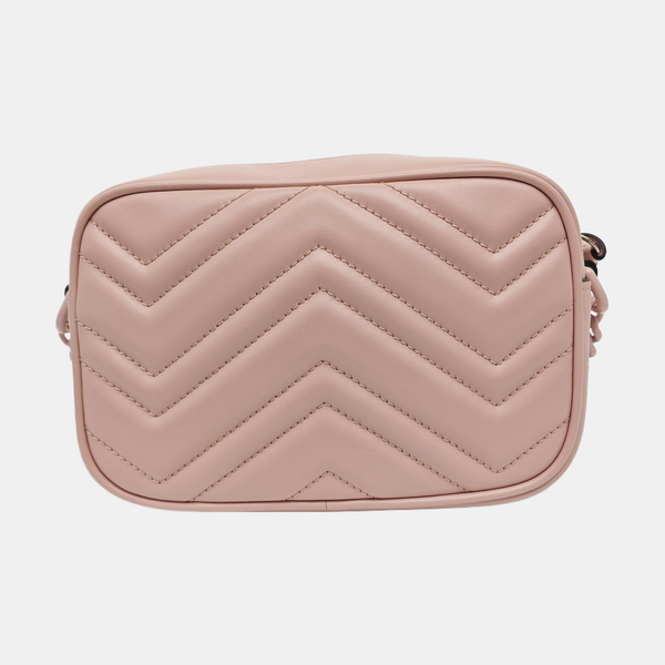 GG Marmont Mini Quilted Calfskin Pink