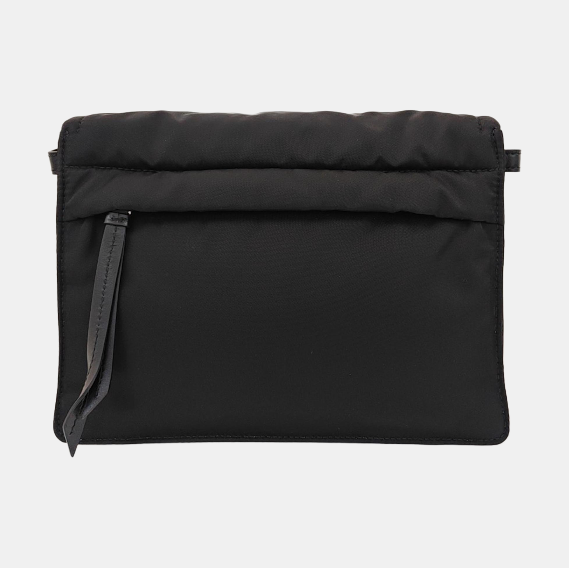 Nylon Crossbody Bag Small Black