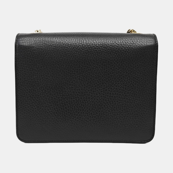 Interlocking G Small Calfskin Black
