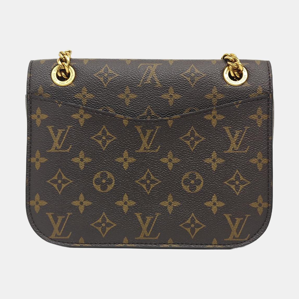PASSY Monogram Coated Canvas Brown