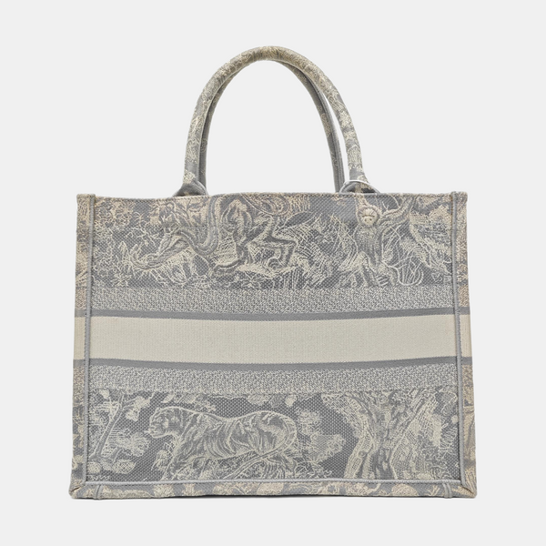 Book Tote Medium Fabric Gray