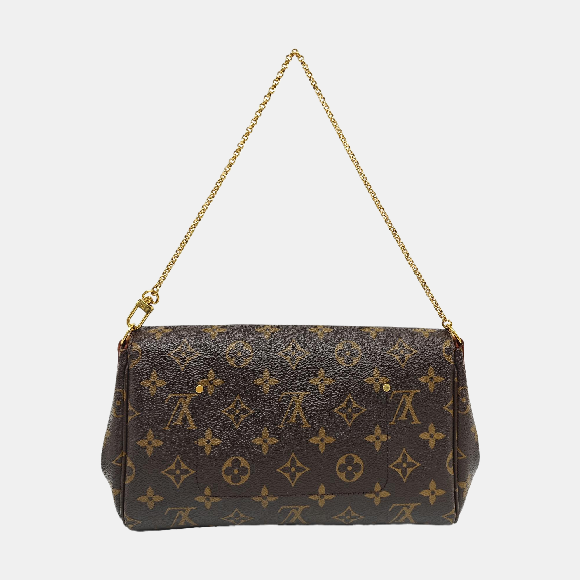 FAVORITE MM Monogram Coated Canvas Brown