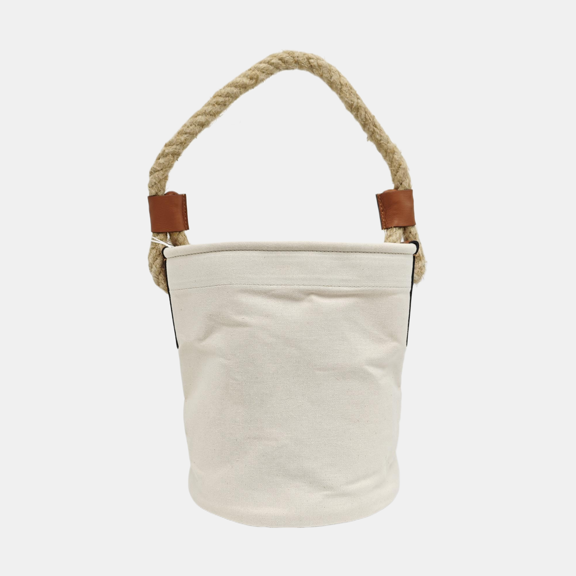 Canvas Bucket Bag White