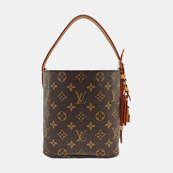 ALL IN BB Monogram Coated Canvas Brown
