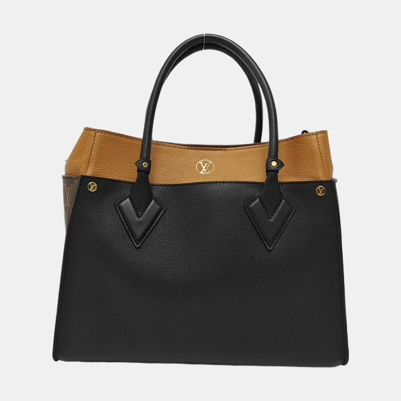 ON MY SIDE MM Monogram Calfskin Black