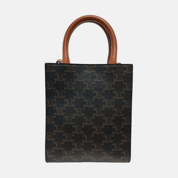 CABAS CELINE Mini Coated Canvas Brown