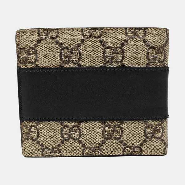 GG Supreme Monogram Coated Canvas Brown Wallet