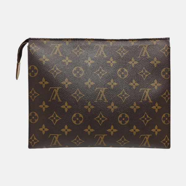 TOILET POCKET 26 Monogram Coated Canvas Brown