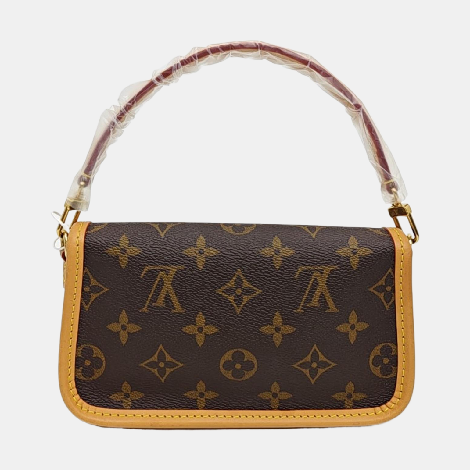 DIANE Nano Monogram Coated Canvas Brown