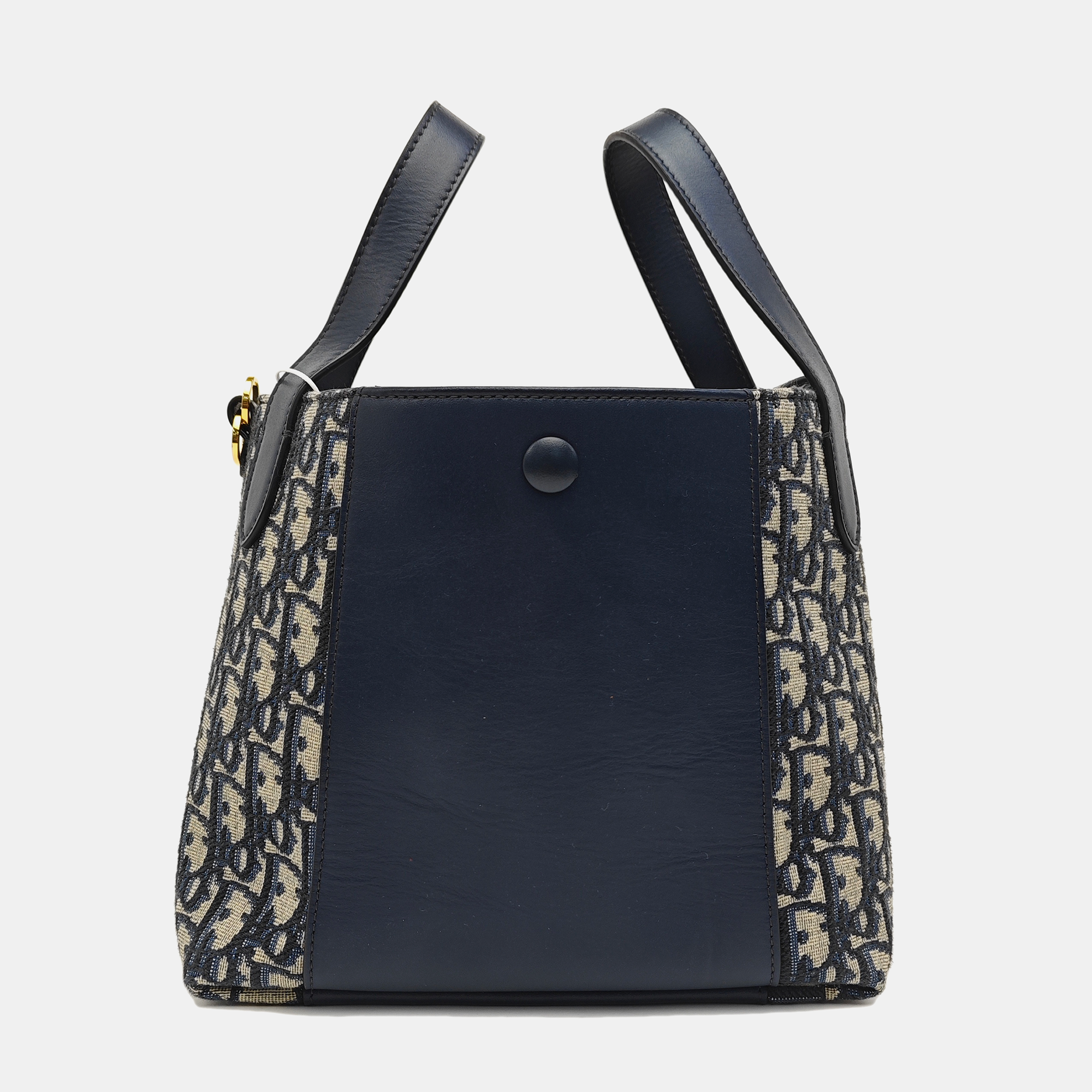 CD Signature Small Oblique Calfskin Blue