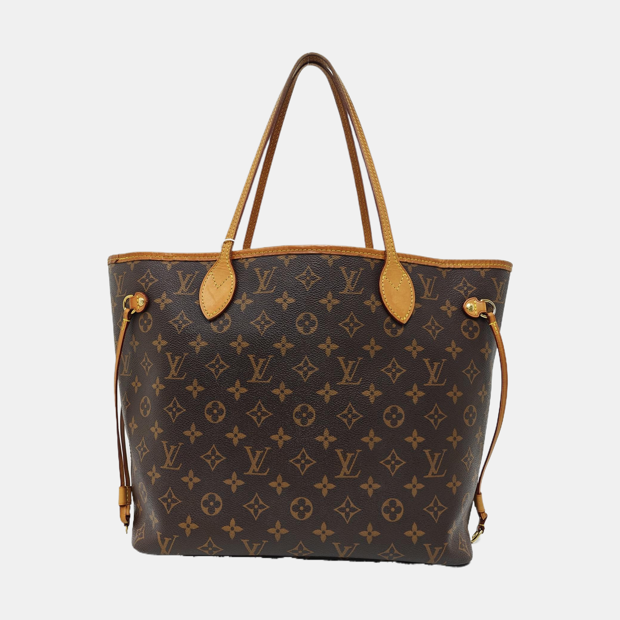 NEVERFULL MM Monogram Coated Canvas Brown