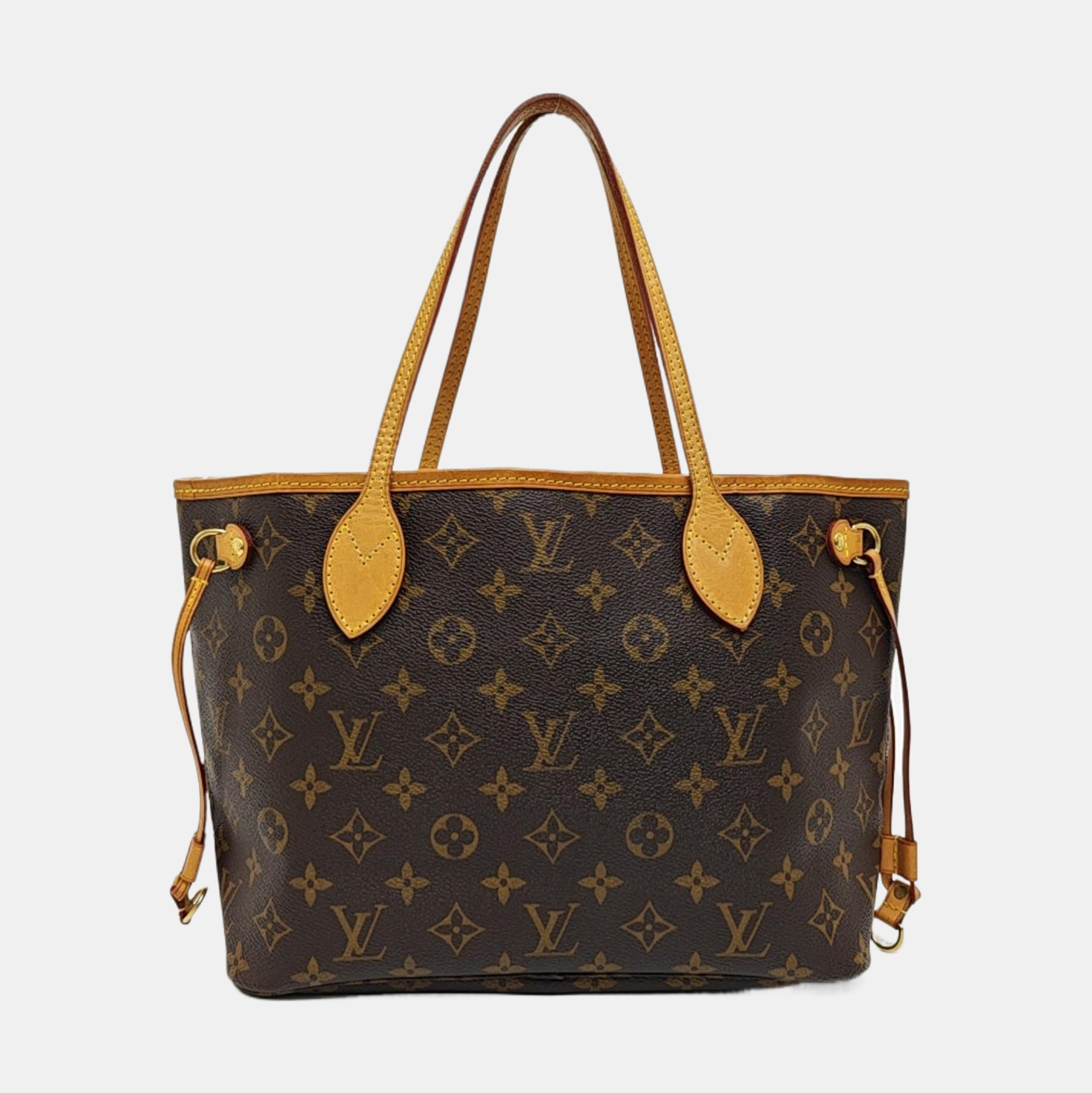 NEVERFULL PM Monogram Coated Canvas Brown