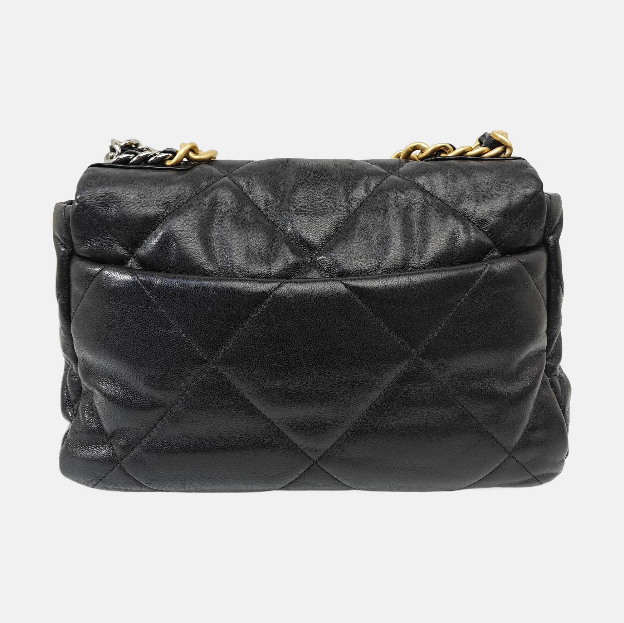 CHANEL 19 Medium Quilted Lambskin Black