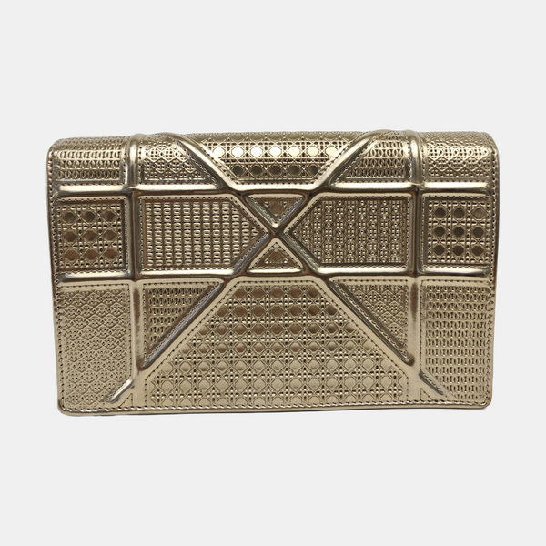 Diorama Cannage Calfskin Gold
