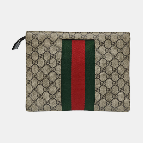 GG Supreme Monogram Coated Canvas Black