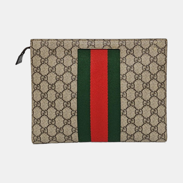 GG Supreme Monogram Coated Canvas Black