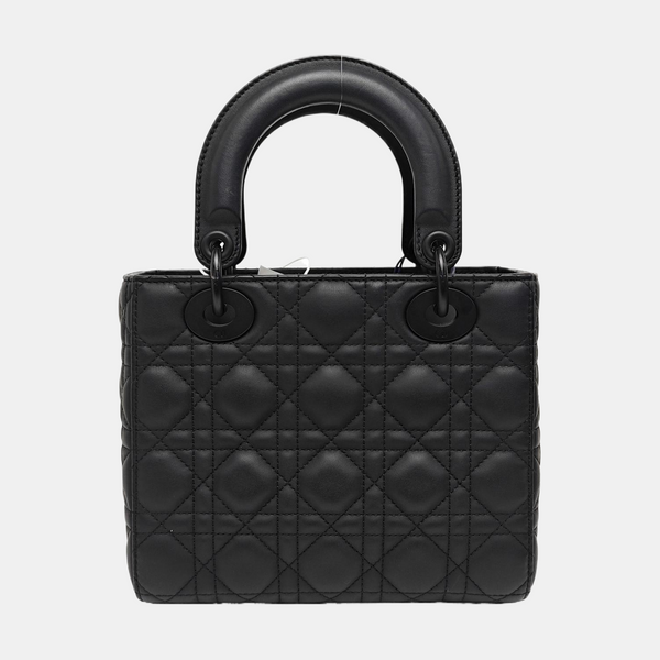 Lady Dior Small Cannage Calfskin Black