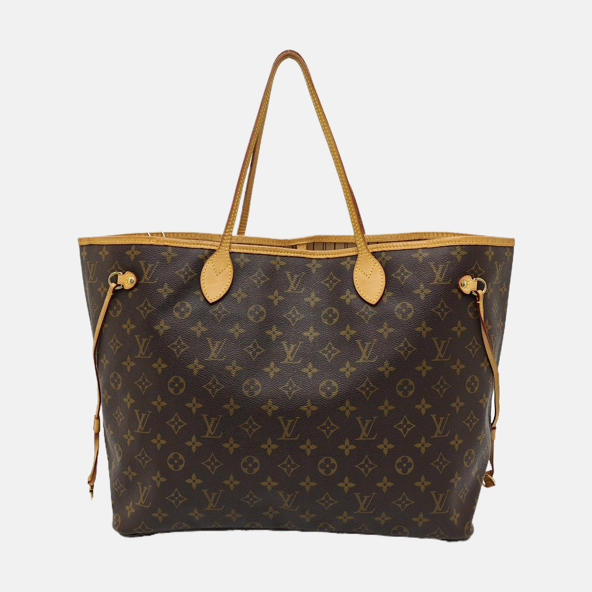 NEVERFULL GM Monogram Coated Canvas Brown