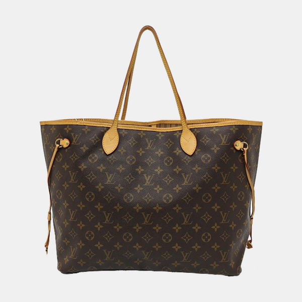 NEVERFULL GM Monogram Coated Canvas Brown