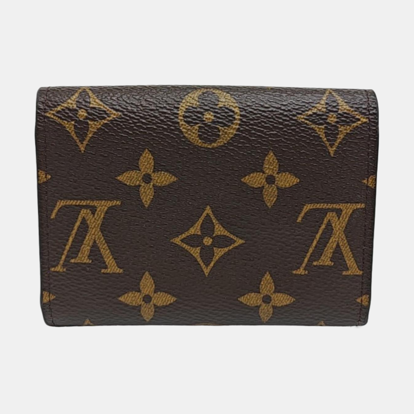 ROSALIE Monogram Coated Canvas Brown Wallet
