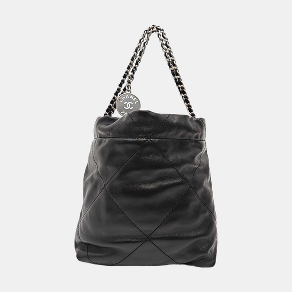 CHANEL 22 Mini Quilted Calfskin Black