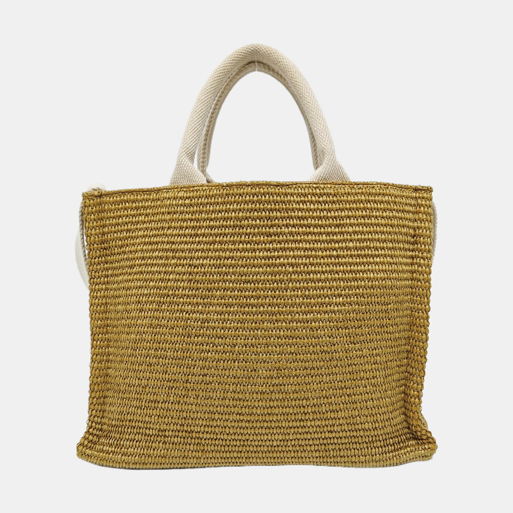 Straw Tote Bag Brown