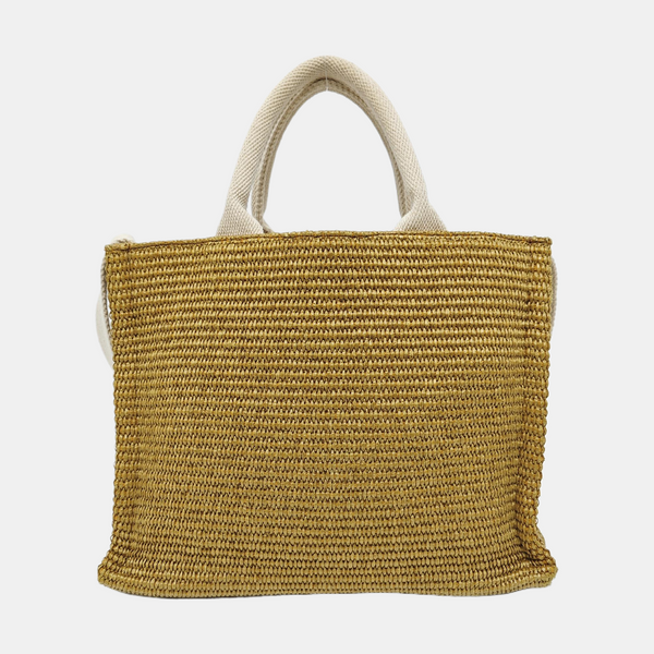Straw Tote Bag Brown