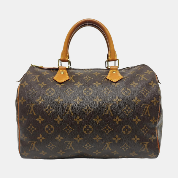 SPEEDY 30 Monogram Coated Canvas Brown