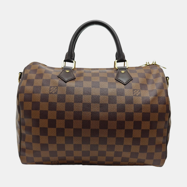 SPEEDY 30 Damier Ebene Coated Canvas Brown