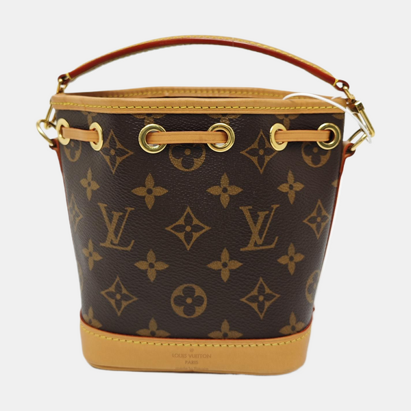 NOÉ Nano Monogram Coated Canvas Brown