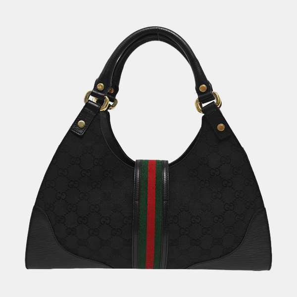 Monogram Canvas Top Handle Bag Black