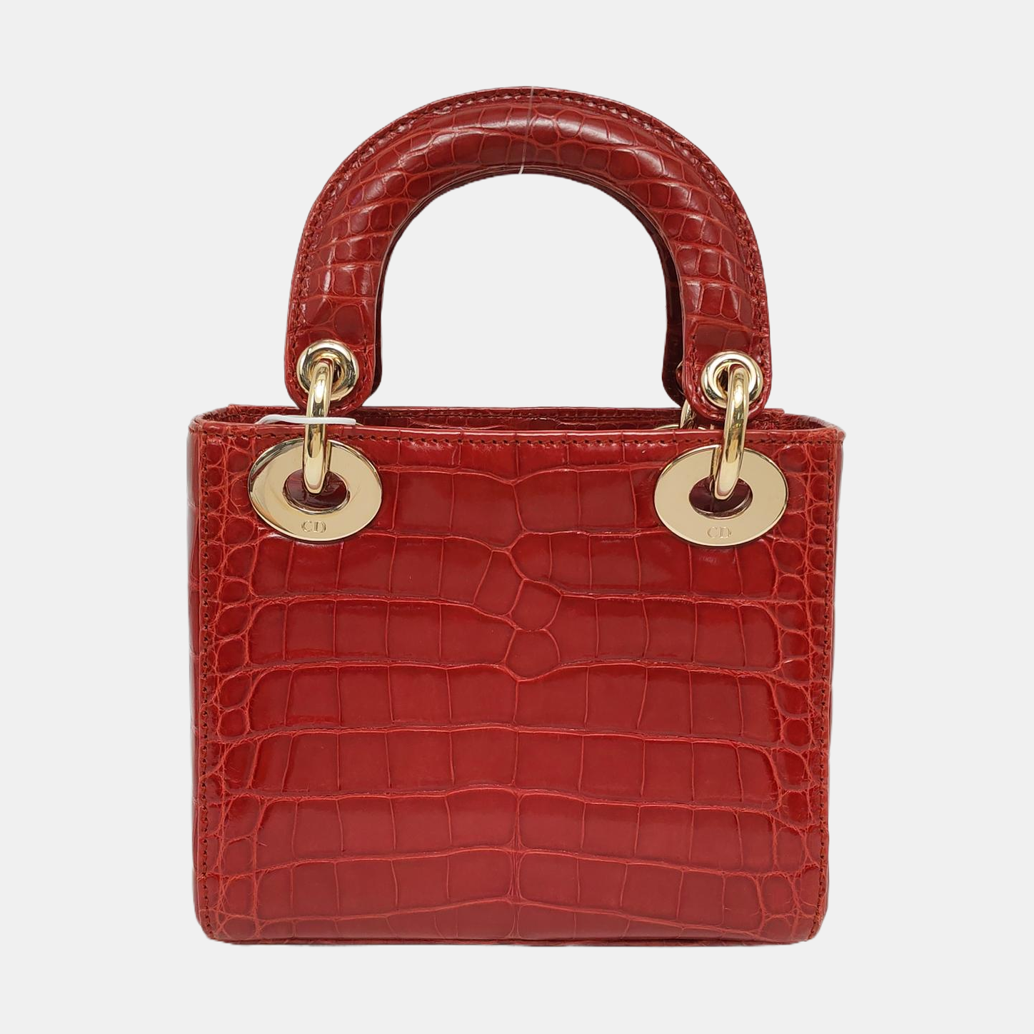 Lady Dior Mini Crocodile Red